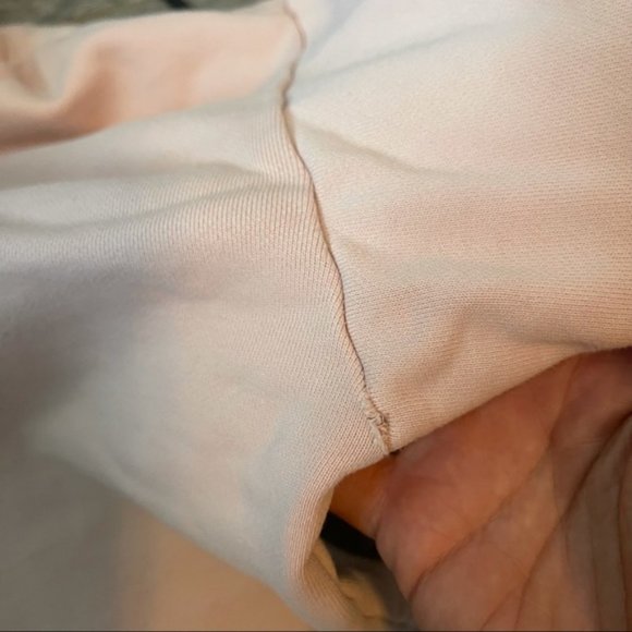 EVERLANE Women's Pink Classic Terry Crew Neck Oversized Sweater Dress Size XS - Picture 9 of 10